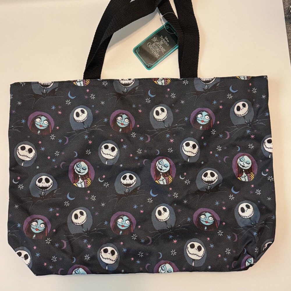 Nightmare Before Christmas" Tote Bag Shoulder Straps NEW‎ with Tags